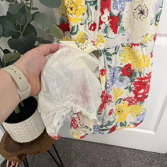 Urban Outfitters Colorful Floral Midi Dress - Picture 7 of 10